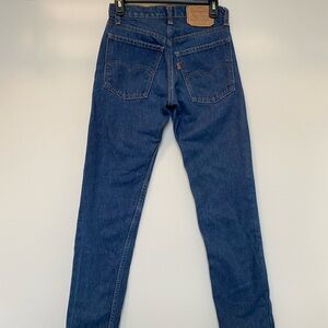 LEVI'S 1980 Vintage Jeans Pants 505 - W27 L32 - Talon 42 Zipper, Orange Tab RARE